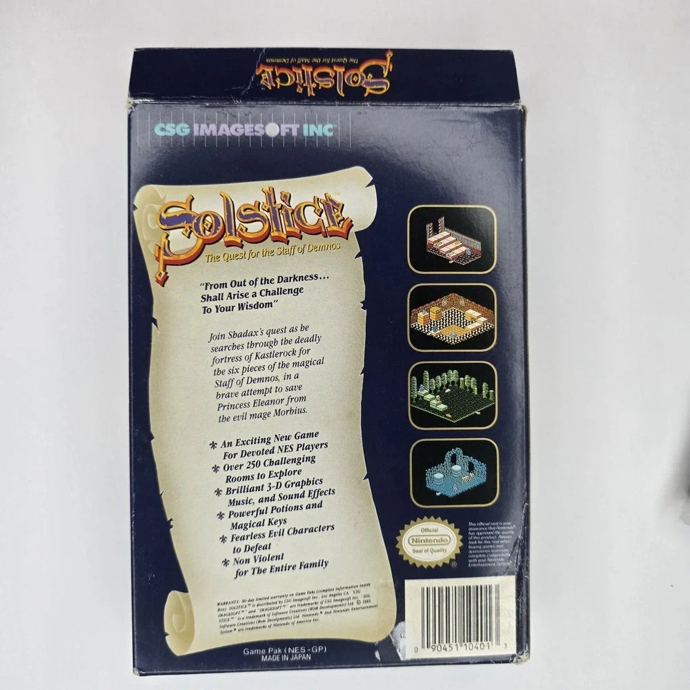 Solstice: The Quest for the Staff of Demnos (Nintendo Entertainment System,...